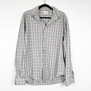 CALVIN Klein Long Sleeve Button‎ Up Shirt Sz L